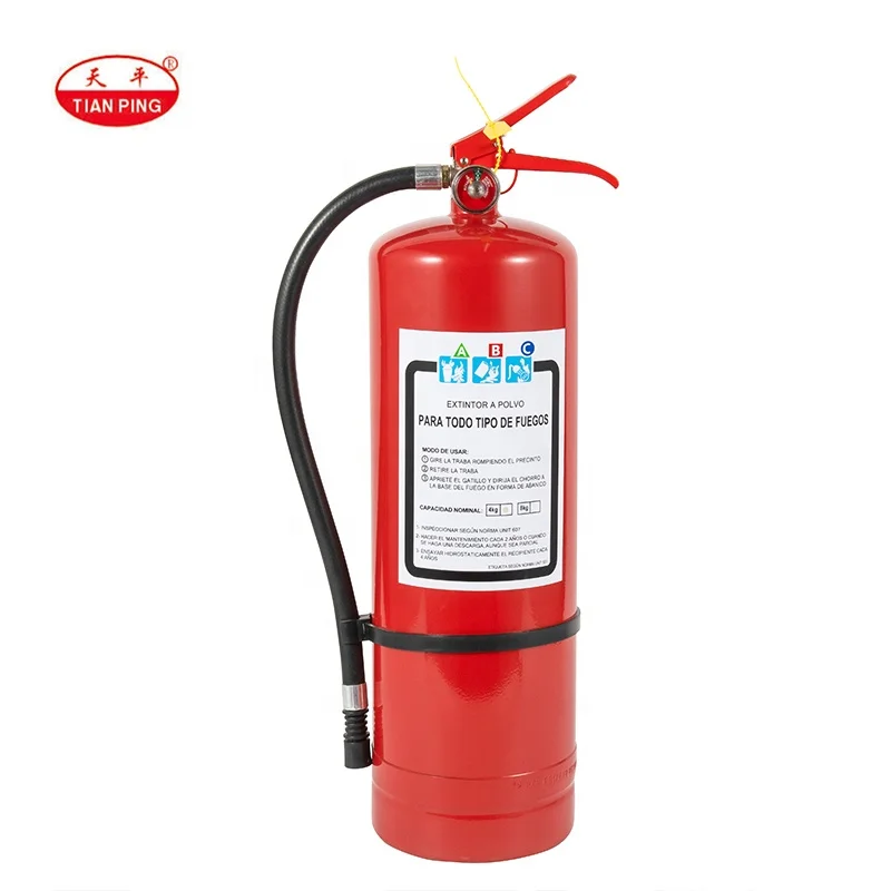 Uruguay and Brazil type 8kg ABC powder fire extinguisher , extintor