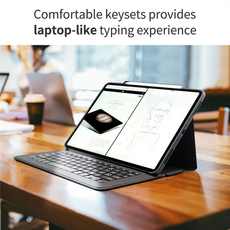 New type 2021 11 Pro PU Leather Luxury Business Tablet Cover Keyboard Case for ipad case