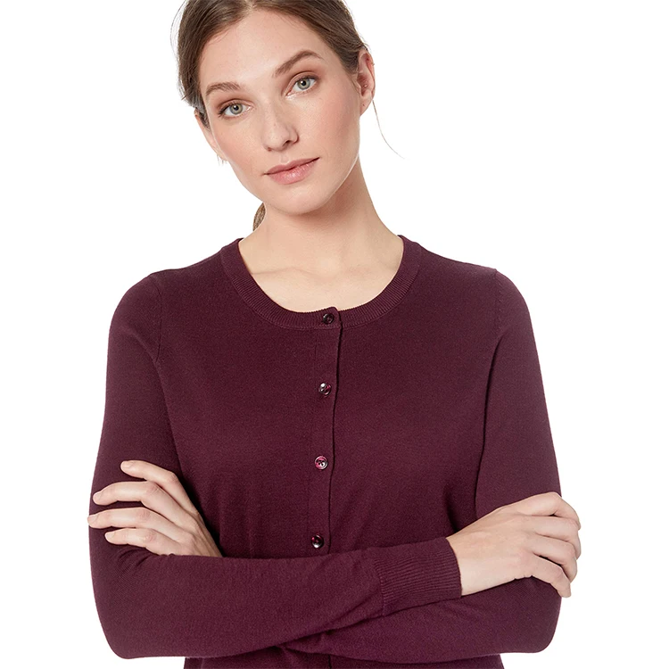 
Custom 2021Spring Women Knit Cotton Cardigan Sweater Knitwear Tops 