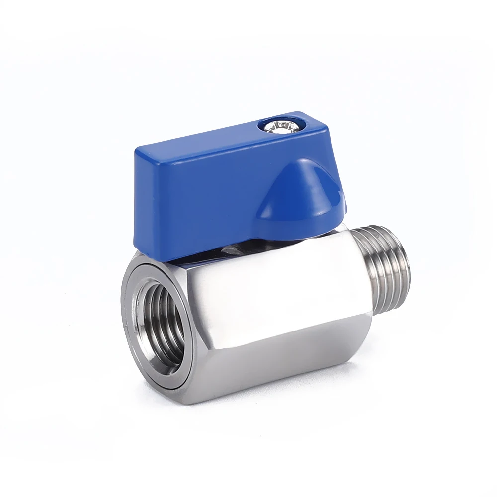 SS304 Sanitary Thread 1/4 Inch PN63 Mini Ball Valve M/F
