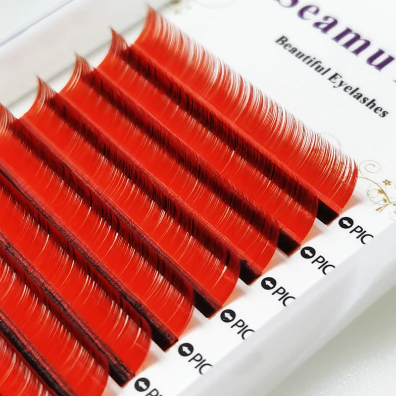 2022 New  Professional Manufacturer Korea Mink Hybrid All Size Colored Eyelash Extension 100% Handmade  Factory Lash suppliers