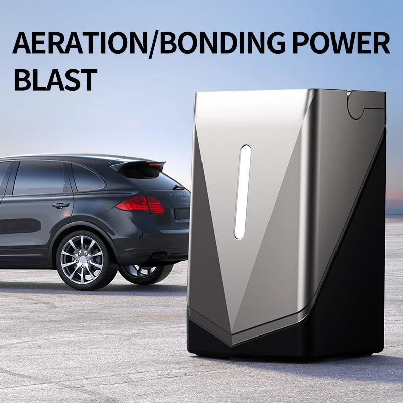 2024 new Wireless portable Rechargeable Multi-function Tire Inflator  Car Jump Starter blower All-in-One Machine