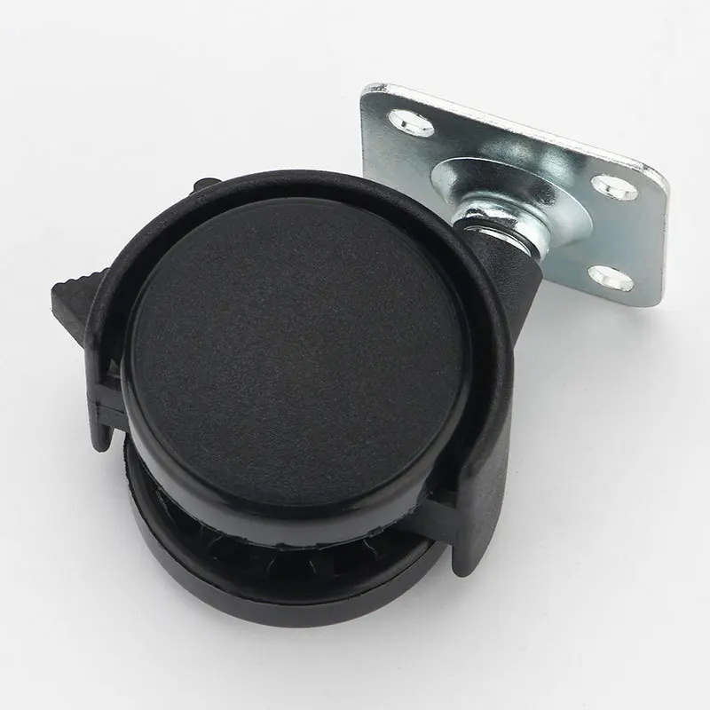 Plastic Office Chair Replacement Caster Wheel Stem Swivel Type Light Duty  Furniture Wheel Caster With Brake