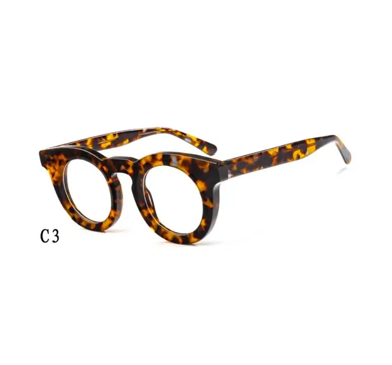 2024 Fashion High Quality Luxury Acetate Thick Round Optical Titanium Eyeglasses Frame Lady Computer Eyewear For Women