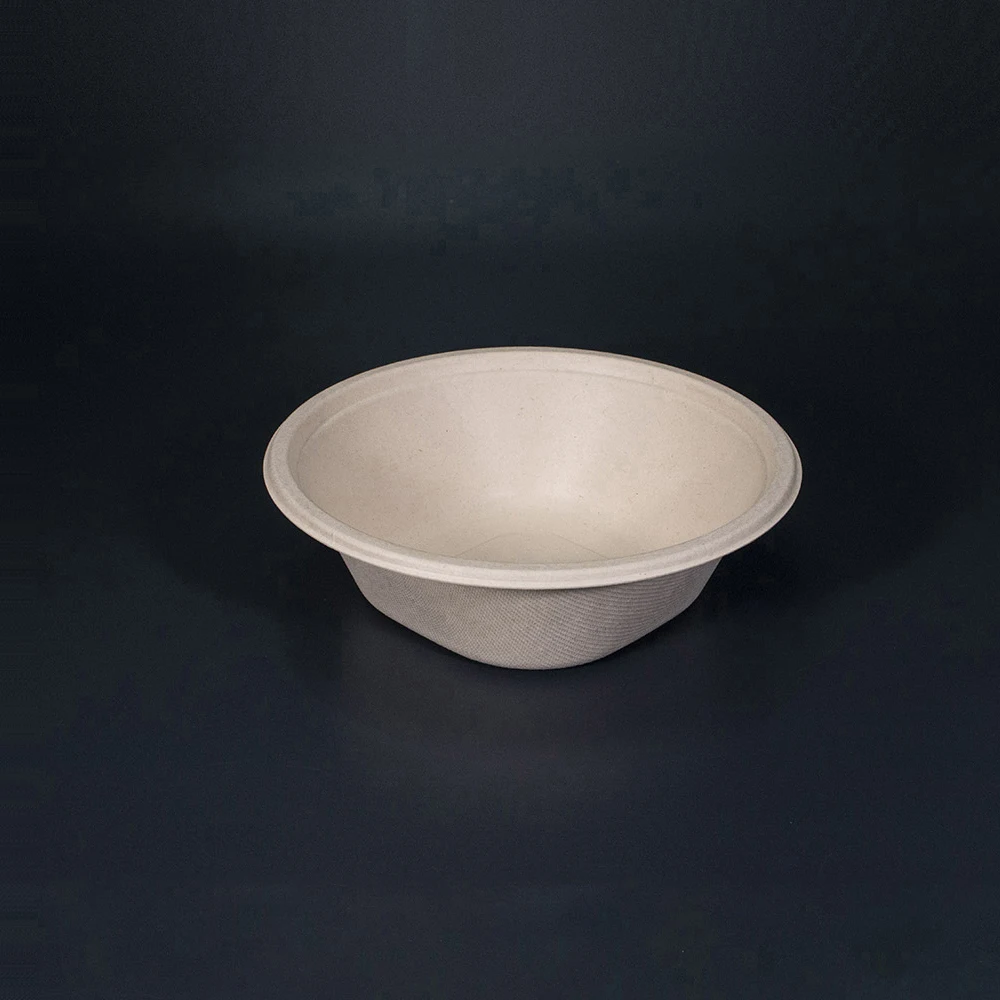 12 унций биоразлагаемая 100% кухонная еда Экологически чистая без добавления крышка из натурального жома