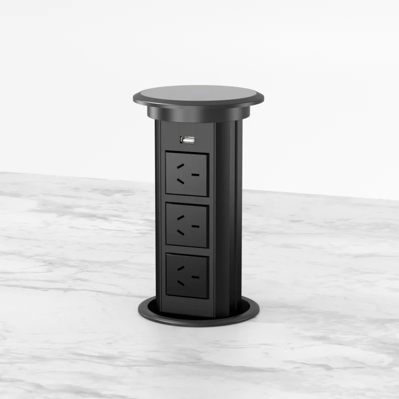 desk  top socket with wireless charging with music speaker for kithcen