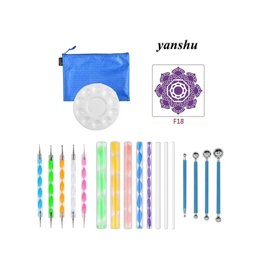 Mandala Dotting Tools Set Pen Dotting Tools Mandala Stencil  Painting Tools for Painting Rocks, Coloring, Drawing