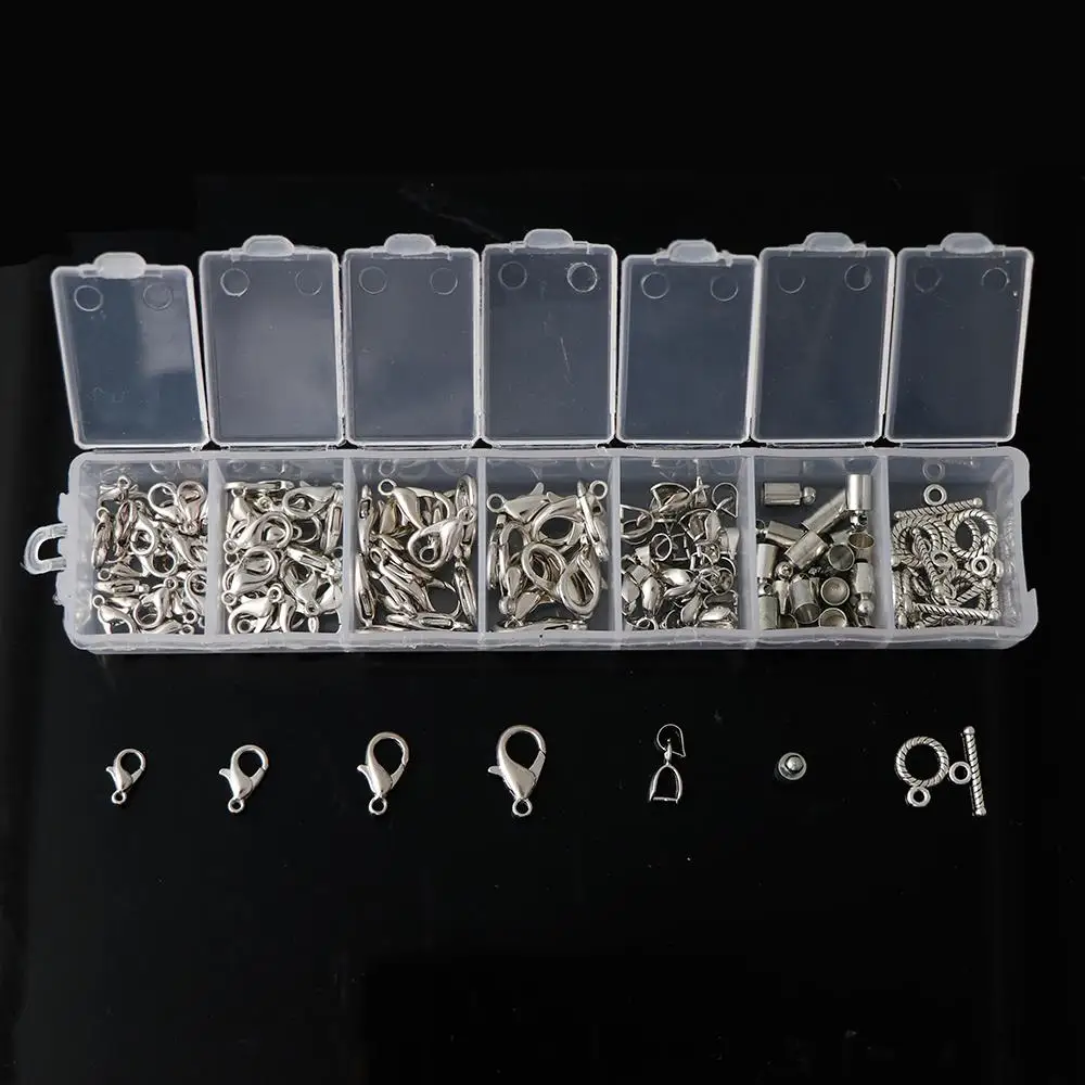 Mix 7 Styles White K Ancient green OT Buckle Copper Code Pendant Hook Lobster Buckle Jewelry Accessories & Findings