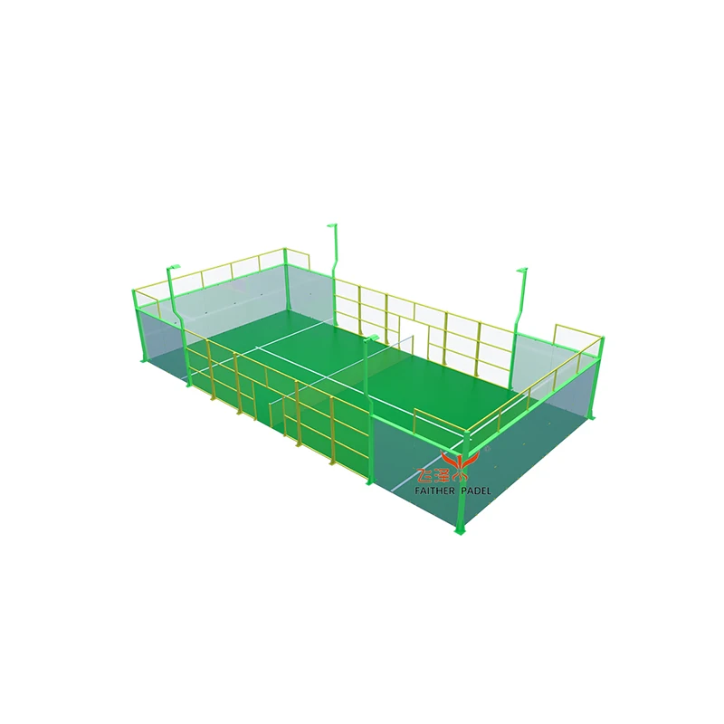 Стандартная панорамная теннисная игра одиночный мини-Padel Court