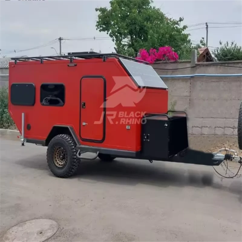 high quality Most popular rv trailer camper 4x4 expedition camper camper mini van with roof rack