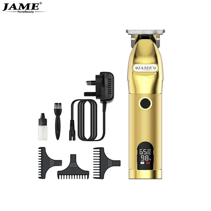 All-metal barber electrical hair & beard trimmer professional clipper haircut machine cordless low noise cutter for shaving