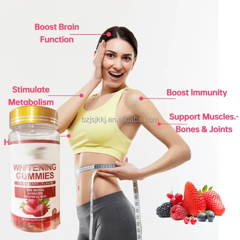 OEM Collagen Gummies with Biotin Zinc Vitamin C and E  Hair Growth Skin Care Strong Nails Protein Supplements Nail Growth