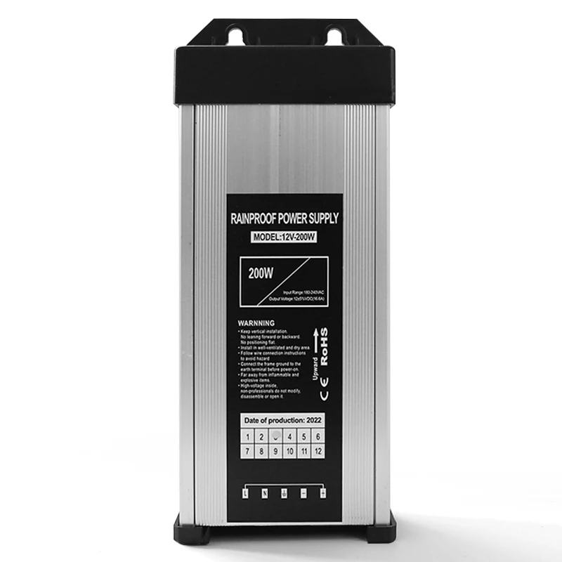 Hot seller rainproof smps 250w 200w 12v 24v led source power supply 60w camera 16.7a 25a 30a lcd tv