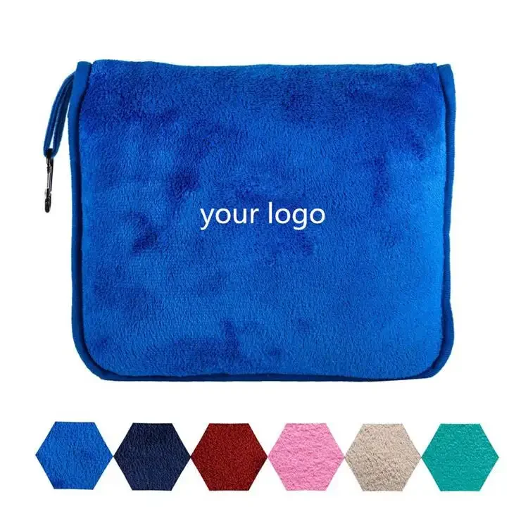 2024Polyester Polar Fleece Pillow Blanket 2 In 1 Blanket And Pillow Set Throw Pillow And Wool Blanket