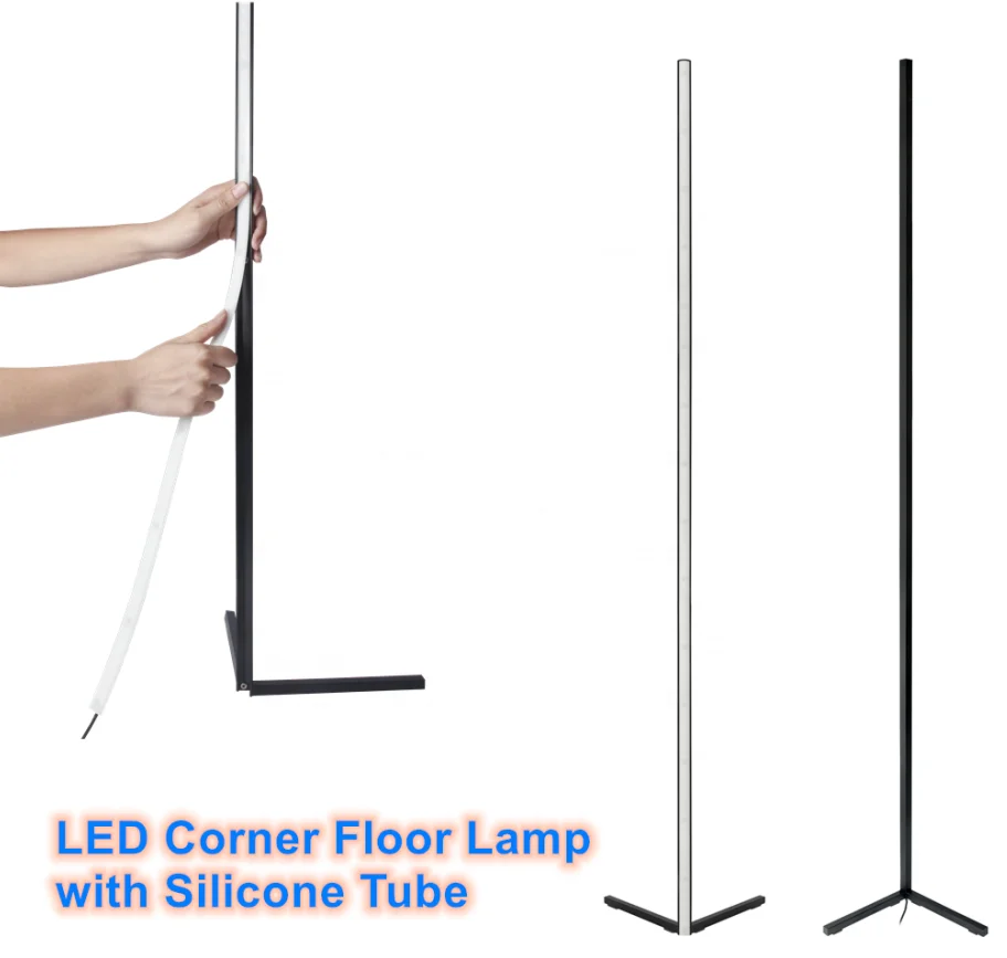 led 20W high quality Metal standing light APP control RGB rainbow modern led light decor Corner floor lamp