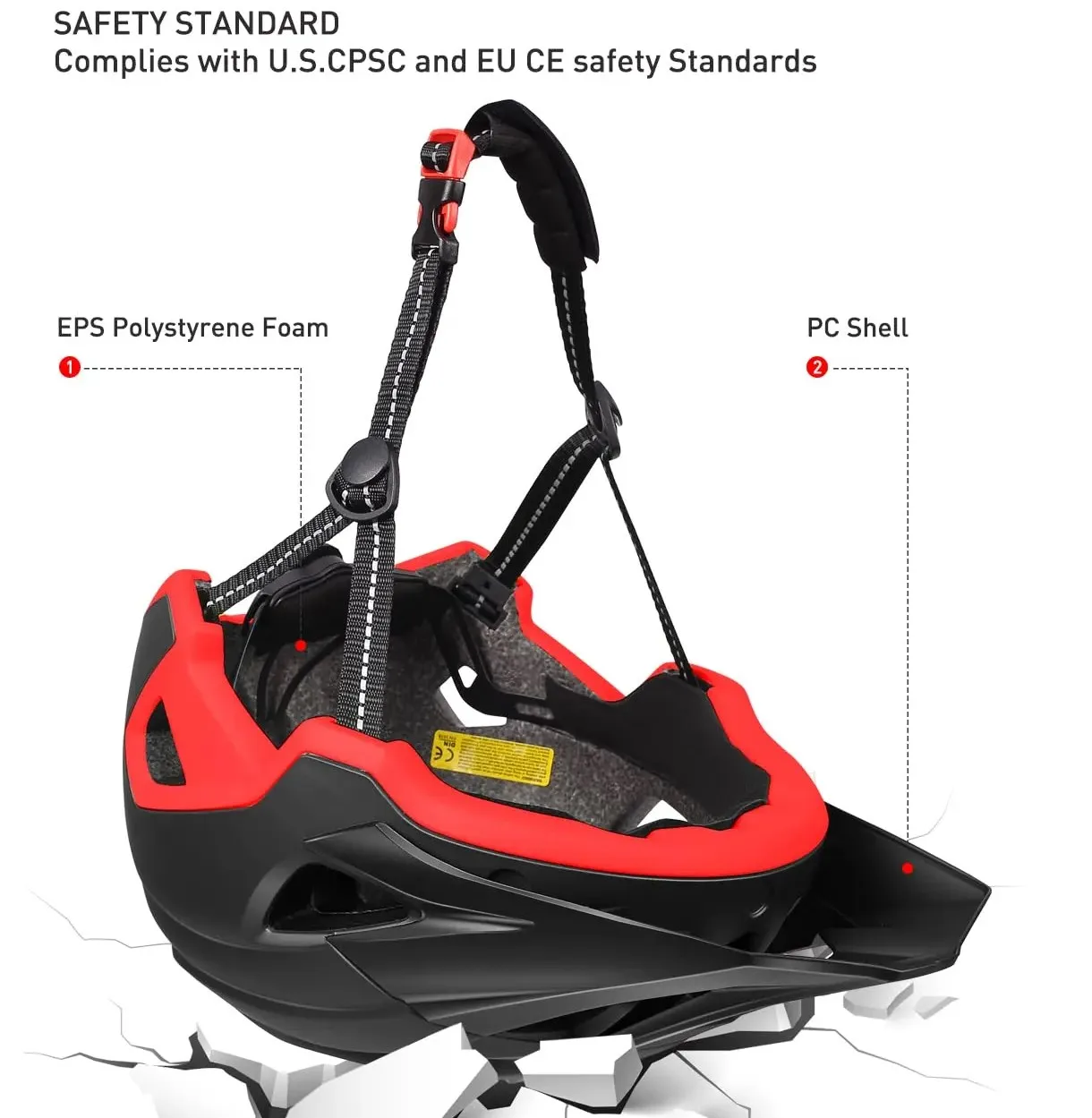 HONORTOUR Hot Sell High Quality CE Certificated Adults Mountain Riding Bike Bicycle Helmet MTB Cycling Helmet Bicycle With Light