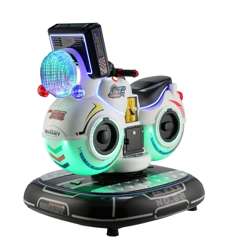Coin Operated Kiddie Rides Luxury Didi single motorcycle Great Quality With Interactive Game LCD Screen