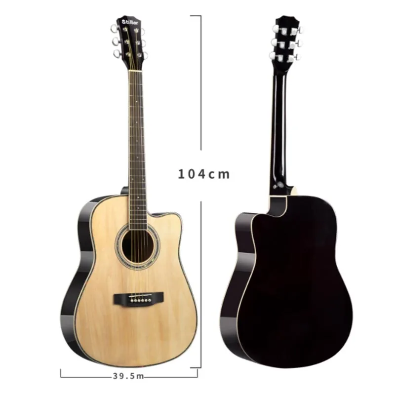China Factory Wholesale Price 41 inch high quality Colorful Basswood Acoustic Guitar for sale