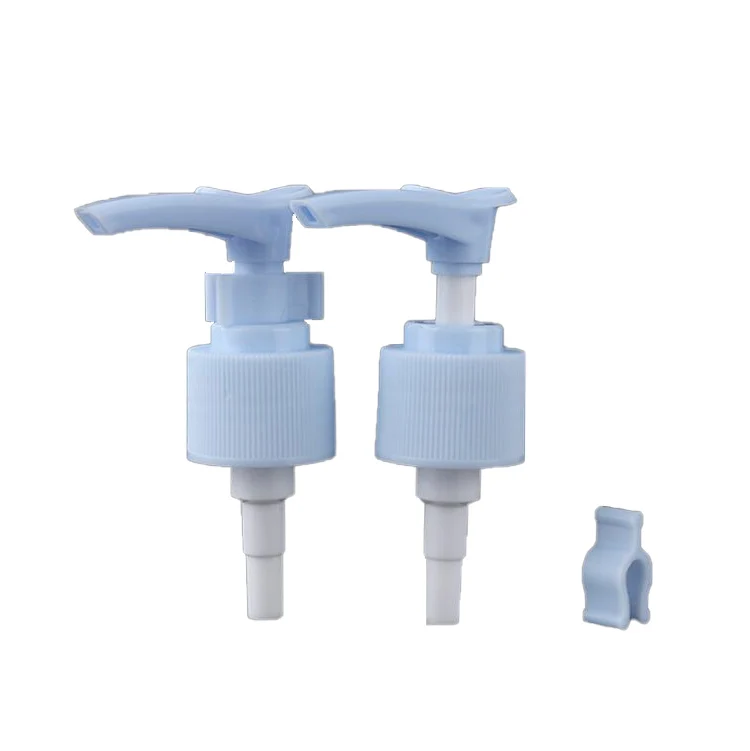 24/410 clip lock ribbed plastic lotion pump for  hand sanitizer bottle