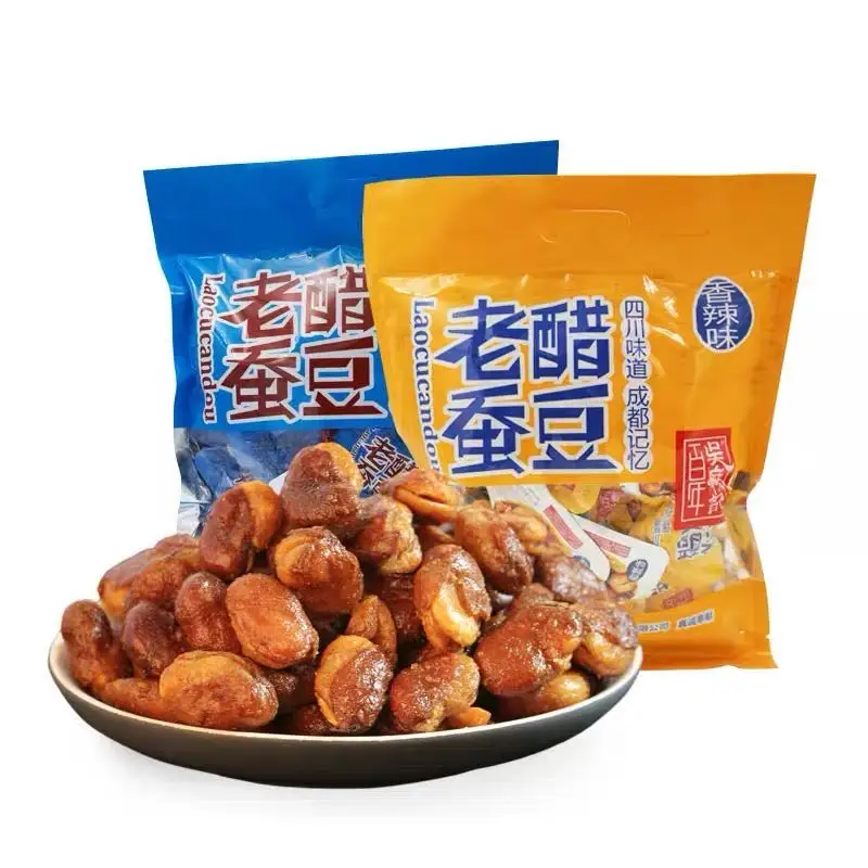 Chinese Healthy Food Asian Natural Sweet Flavor And Sour Vinegar Broad Dried Beans Snacks
