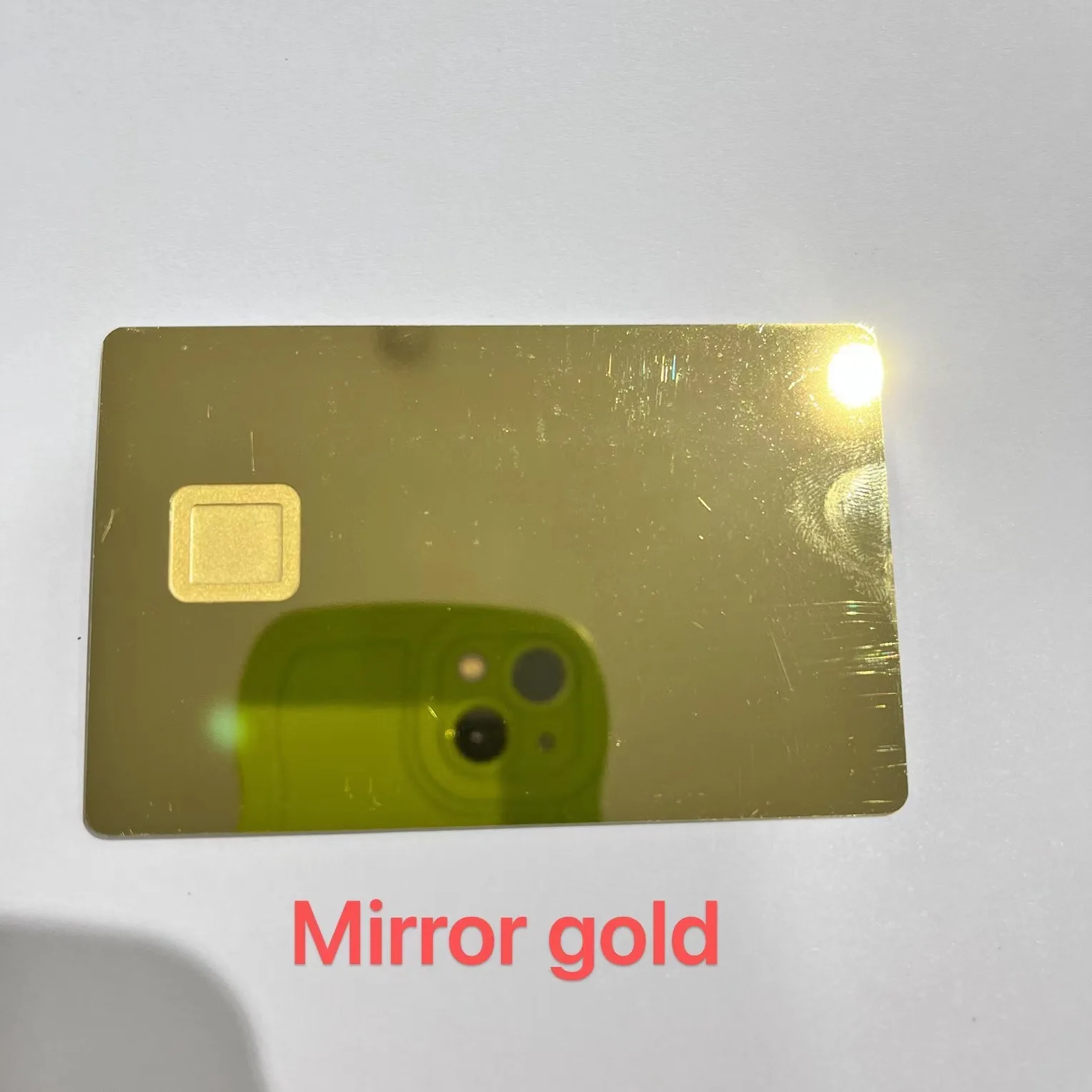 Hot Selling In Stock  Matte Multiple Colors Metal Blank Card With Chip Slot