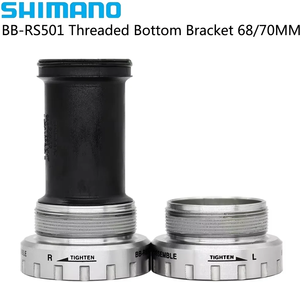 SHIMANO RS501 Mountain Bike Hollow Integrated Threaded Bottom Bracket 68/70 mm shell width Bicycle Axle