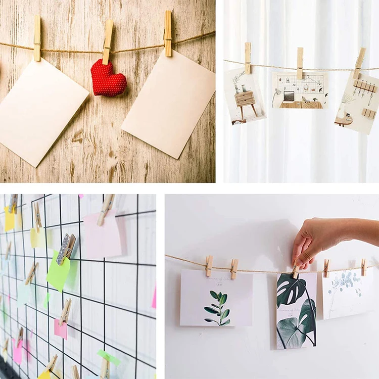 Factory bulk wood clothespins wholesale laundry large bamboo clip hanging craft wooden clothes pegs