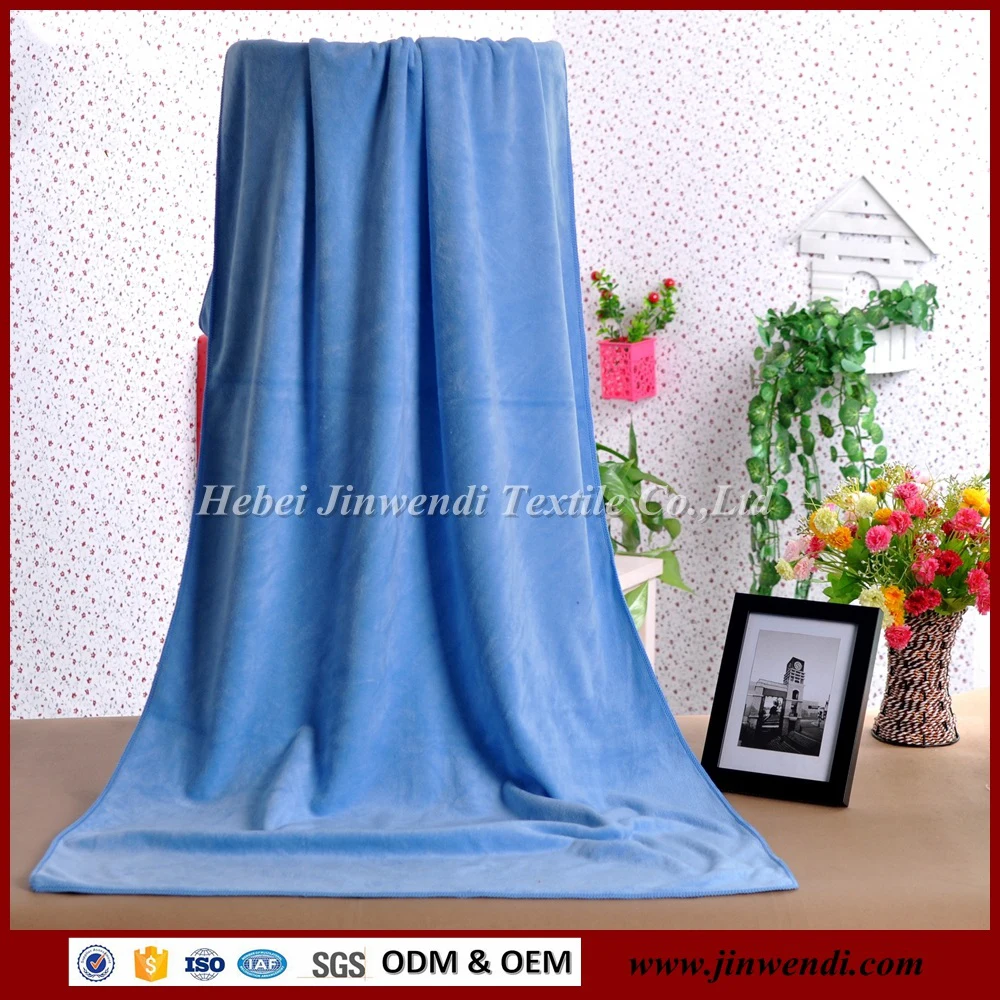 Solid color multifunctional microfiber towel soft elastic beach towel