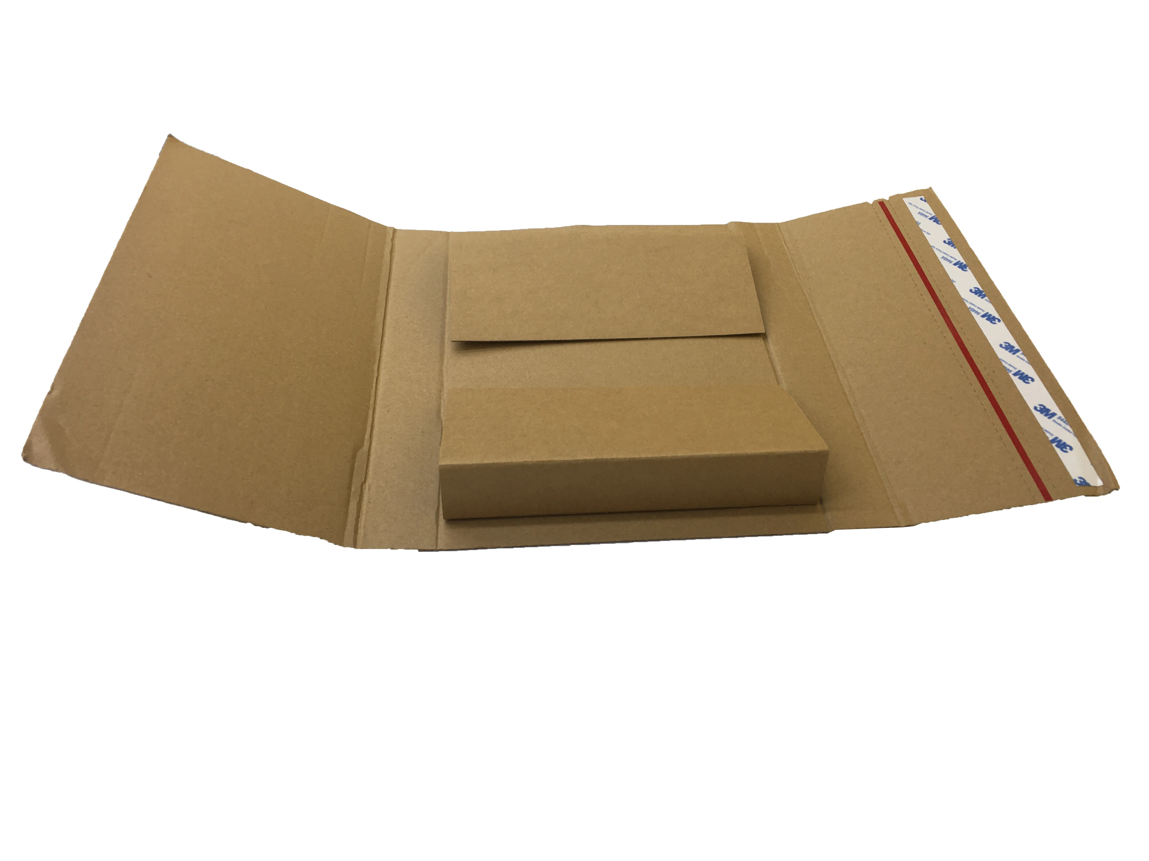 Custom Size Flat Pack Shipping Postal Record Album  Book Wrap Box Vinyl LP Mailer with Tear-Strip
