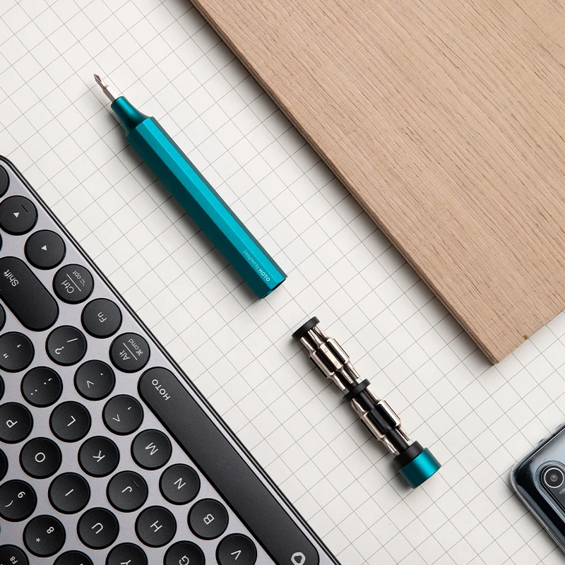 HOTO Mini Manual Screwdriver, Small Portable Screwdriver Set with 24 Precision Bit
