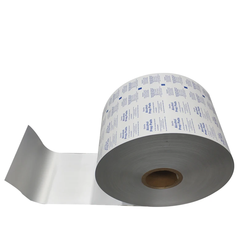 Aluminum foil Paper Roll  packing for lens cleaning wet wipes sachet packaging