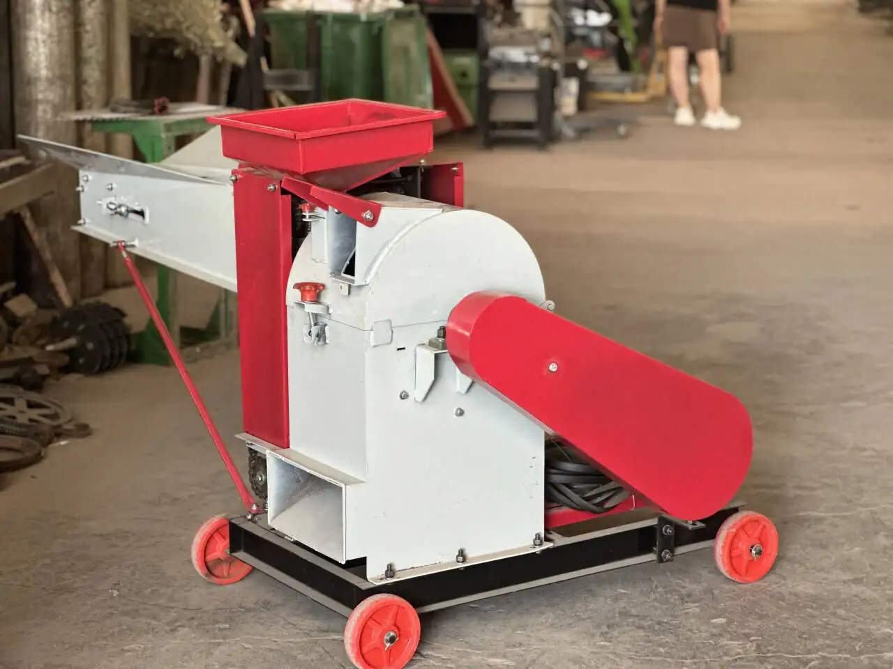 Corn wheat straw hay feed silage shredder chaff shredder making chaff cutter grass straw forage chopper feed processing machine