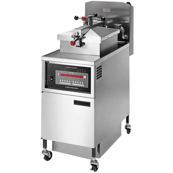 Henny Penny PFE500 4-Head Electric Pressure Fryer with Computron 8000 Controls - 3 Phase