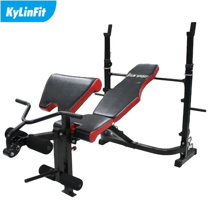 Home Gym Exercise Biceps Triceps Curl Flat Weight Multi Bench Press