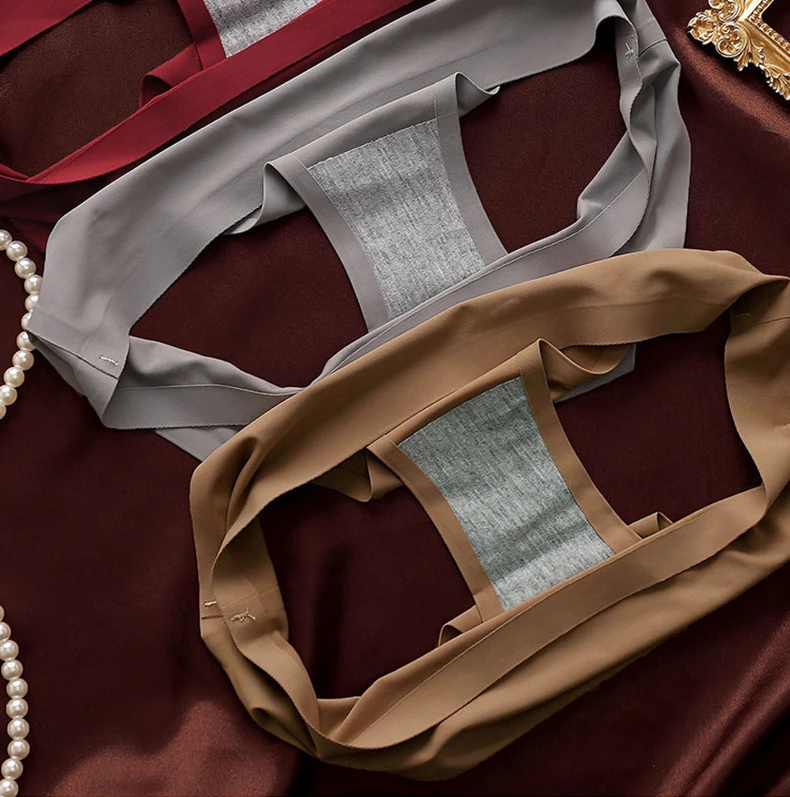 High Quality Ice Silk Thong Sexy Women Panties Seamless G String Briefs T Back for Girls Underwear Ladies Underpants