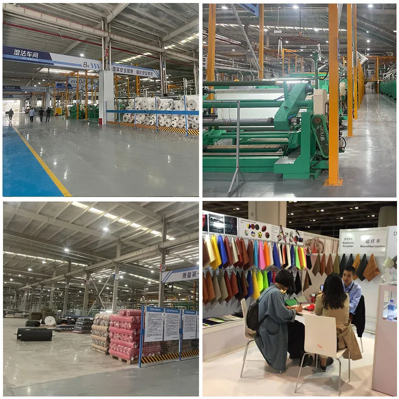 Factory 0.4mm Fashionable TC Backing Soft PU Fabric Roll Synthetic Leather For Clothes