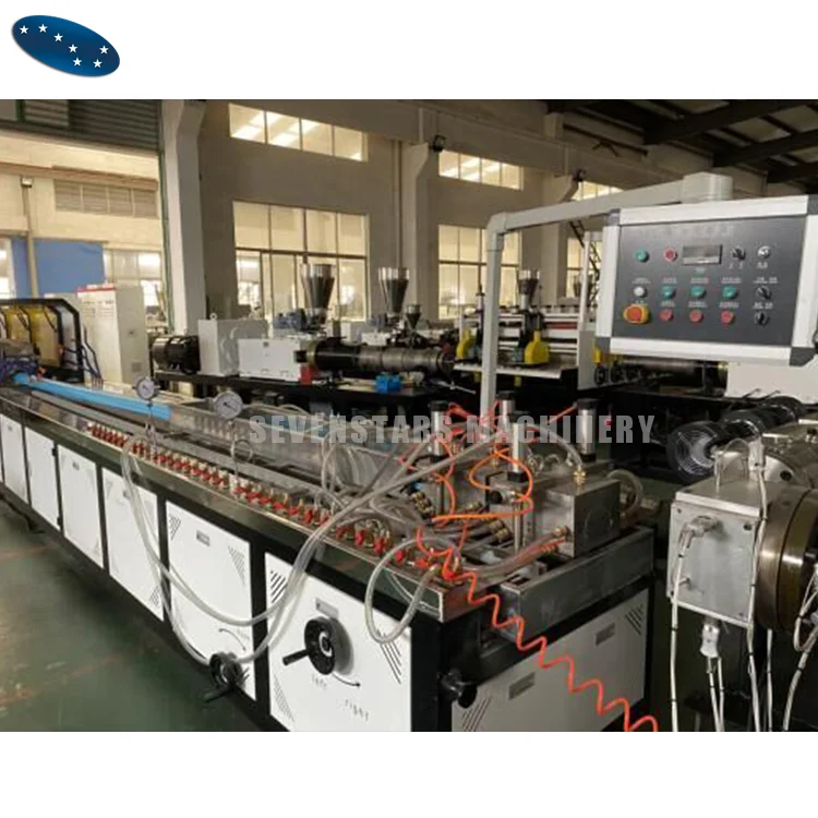 Plastic Wood PVC Fluted Panel Window Door Profiles Extrusion Line Making Machine