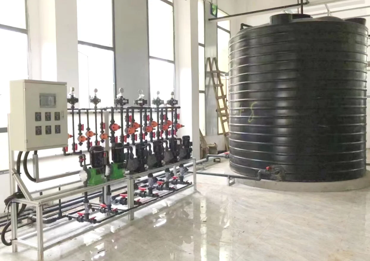 Automatic PAC PAM water treatment chemical sodium calcium hypochlorite granule dissolving and dosing system