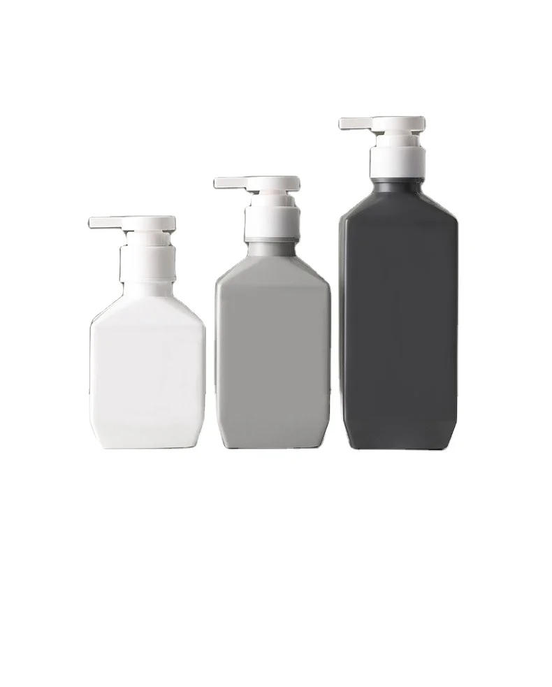 Elegant Shampoo Cosmetic Bottle Grey Plastic Binqi Foam Spray Pet Luxury Yiwu Screen Printing Factory Supplier 280ml 400ml 600ml