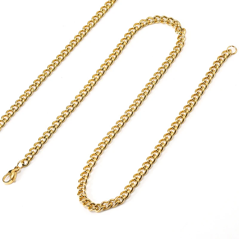 Wholesale Thicker Cuban Link Chain Gold Filled Plated Men Necklace Hip Pop Chain Jewelry
