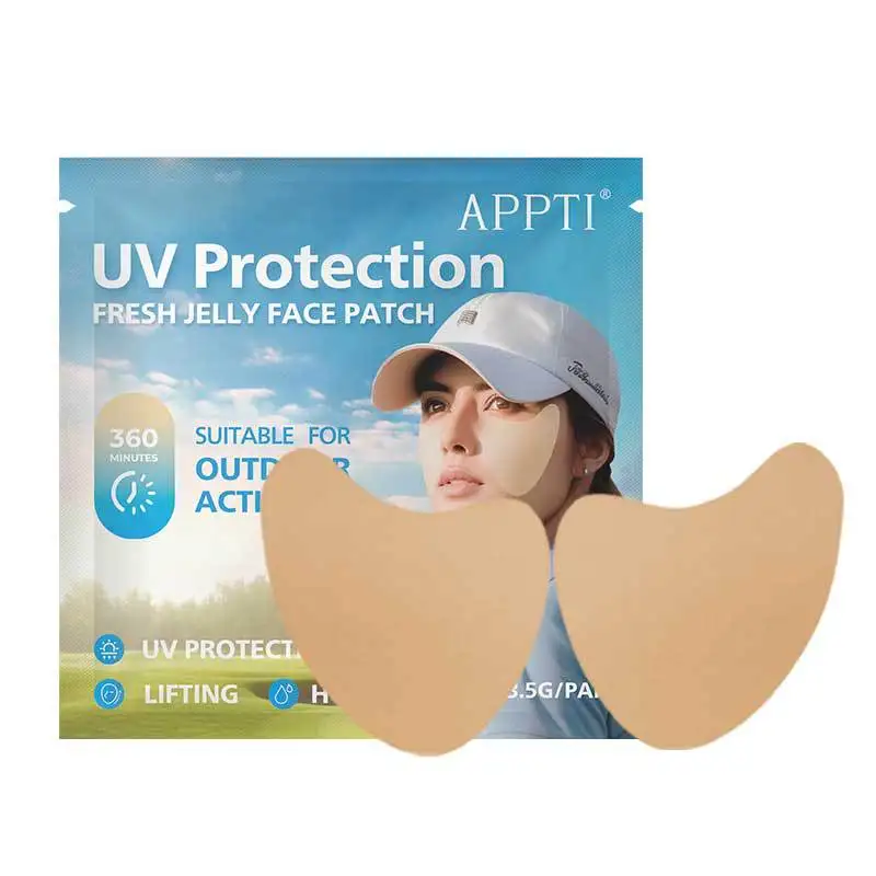 Sun UV Protection Patch for Face Golf Patches Mul-tifunctional Face Patches for Men Women Outdoor Sports