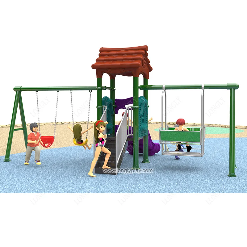 114mm tube kids outdoor swing set playground