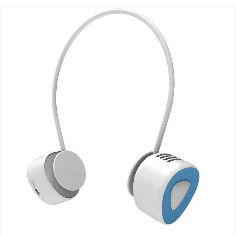 Wearable Outdoor Sports  Storable usb bladeless Rechargeable Neck Fan  Fanfashion Hand-free Mini Portable Folding neck fan