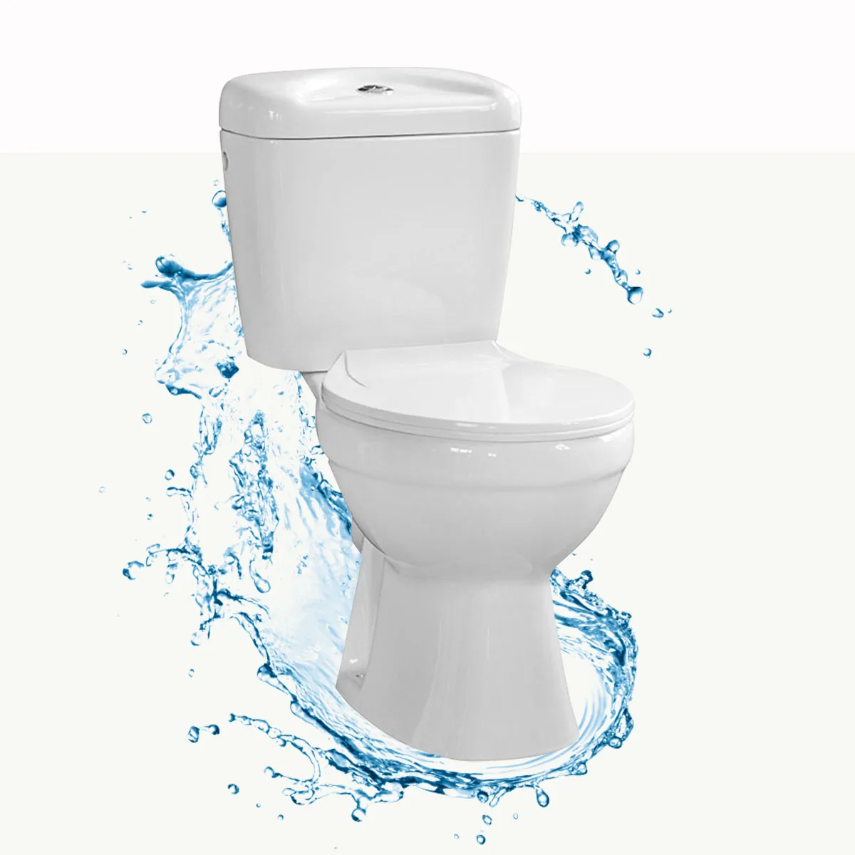 China Wholesale Bathroom Sanitary Ware Parma Wc Ceramic Ewc Two Piece P Trap Toilet