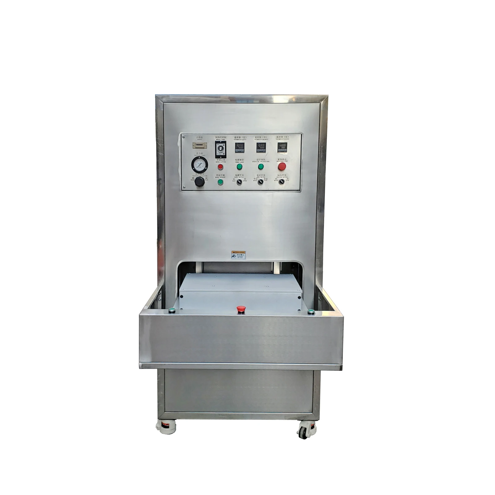 Pneumatic plastic paper card blister sealing machine air operated case pack welding cylinder power blister wrap machine