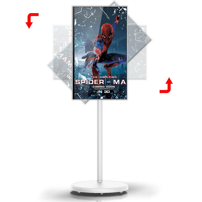 Portable TV 21.5 24 27 Inch Follow me Touch Incell Screen Displays Full HD Wireless Android LCD Monitors For Home Kitchen