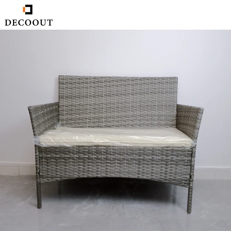 New Assembly Outdoor Furniture Rattan Chairs Coffee Table Garden Restaurant Dining Outdoor Table And 4 Chairs Set