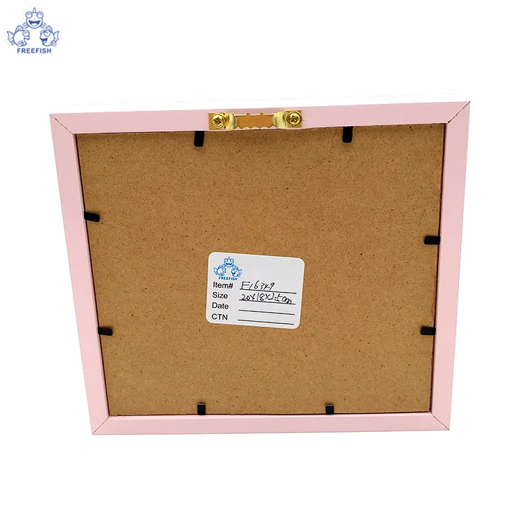 Wholesale Love Family and Office Decor Table Top Easel Distressed Pink Wood Finish Picture Photo Frame