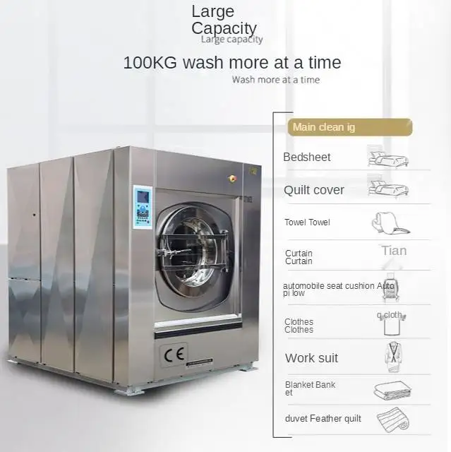 2020yingdi25kg-100кг больничное прачечное оборудование цены коммерческая стиральная машина для стирки гостиничное продажи