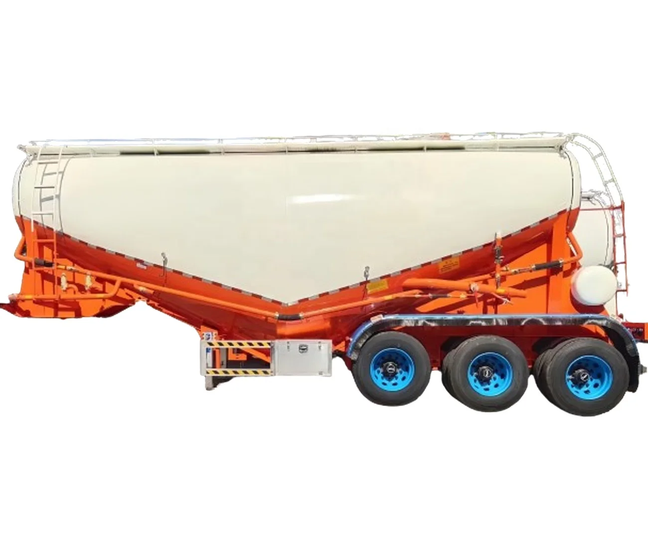 China Factory New 3 Axle Powder Transport Tank-type Semi Trailer 42 cbm Silo Tanker Trailer Direct Sale